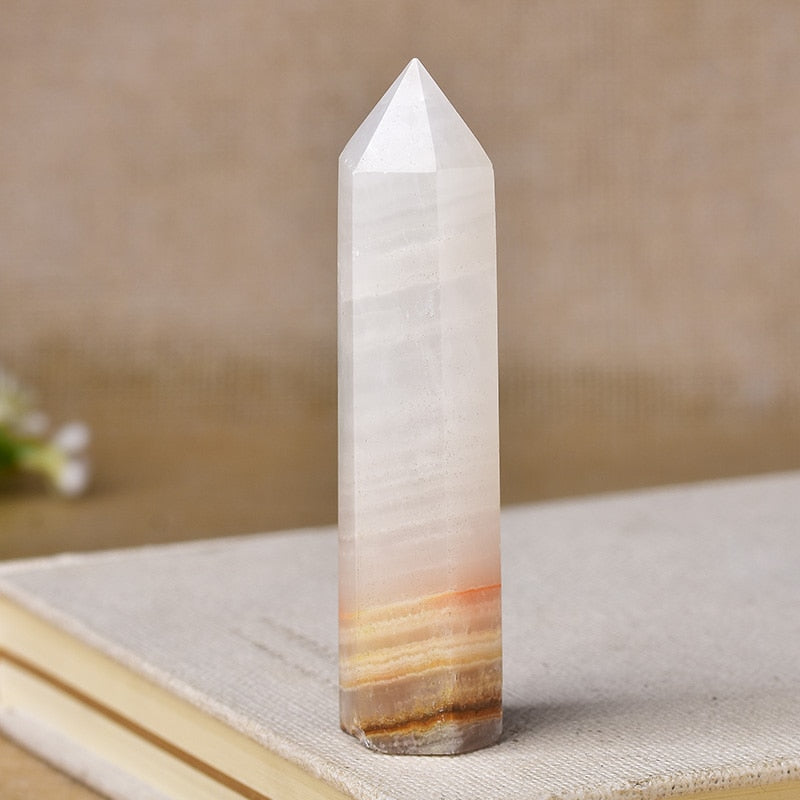 Afghan White Jade Tower 2-3 Inch