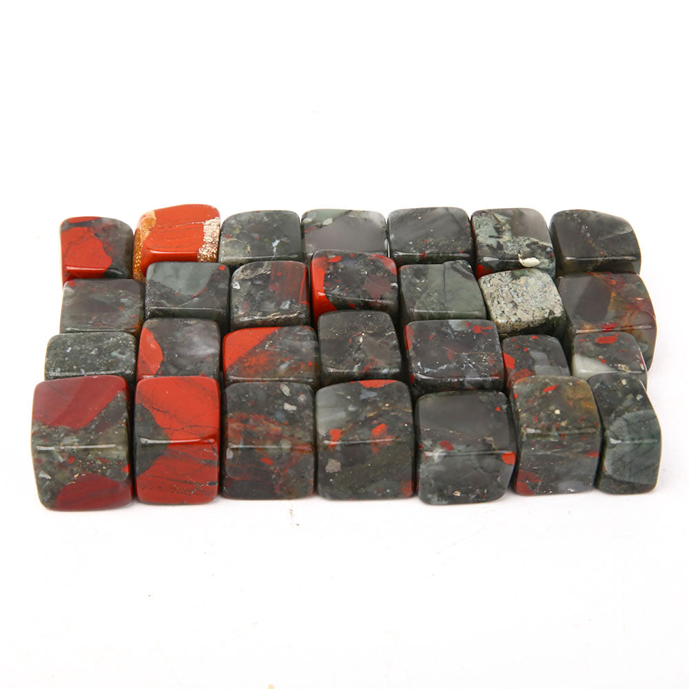 Africa Blood Stone Crystal Cubes 1.5-2cm Polished Healing