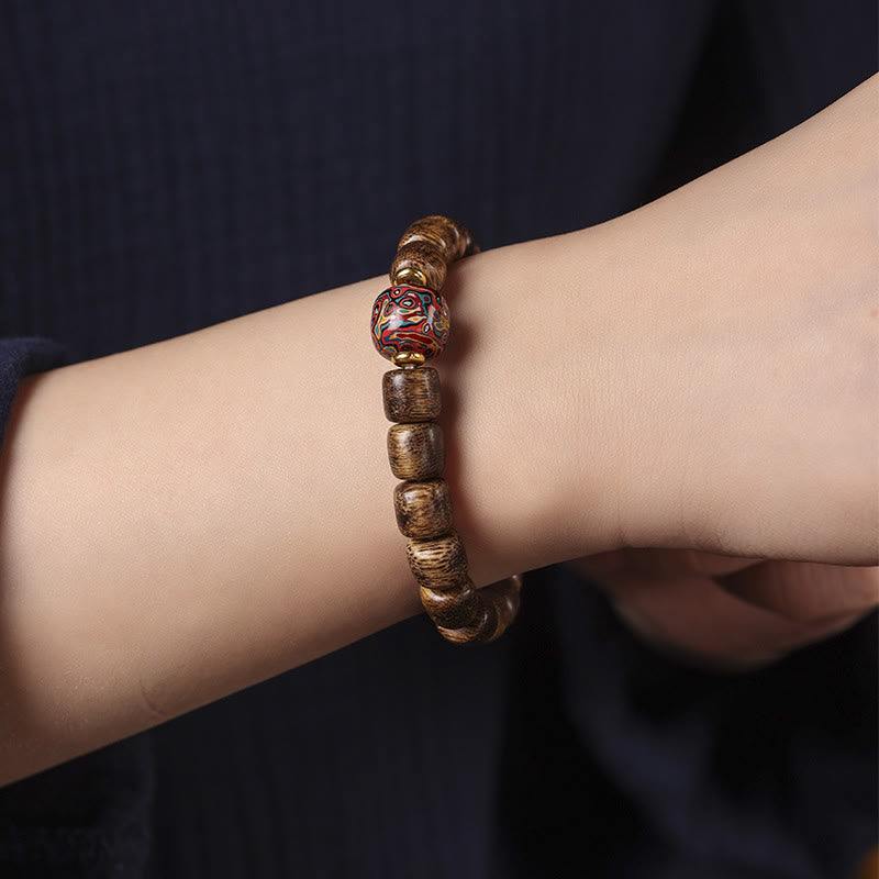 Agarwood Bracelet 14-15cm for Calm & Spiritual Strength