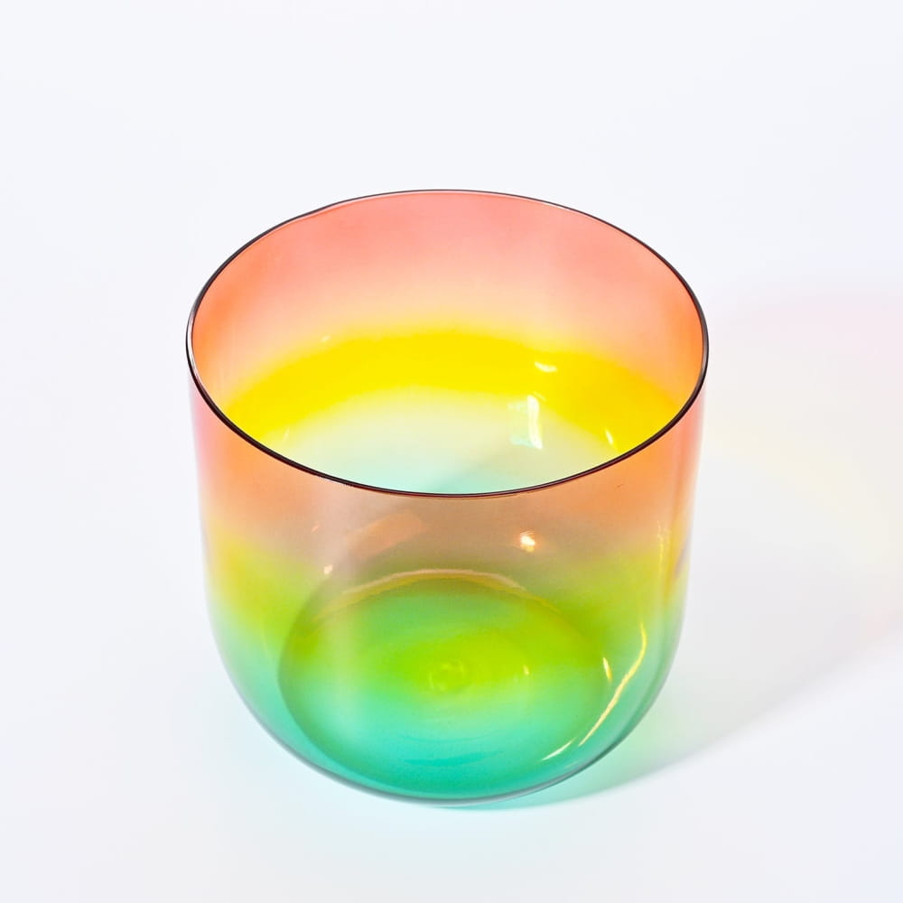 Alchemy Clear Rainbow C Note Crystal Singing Bowl - clear rainbow bowl - On sale