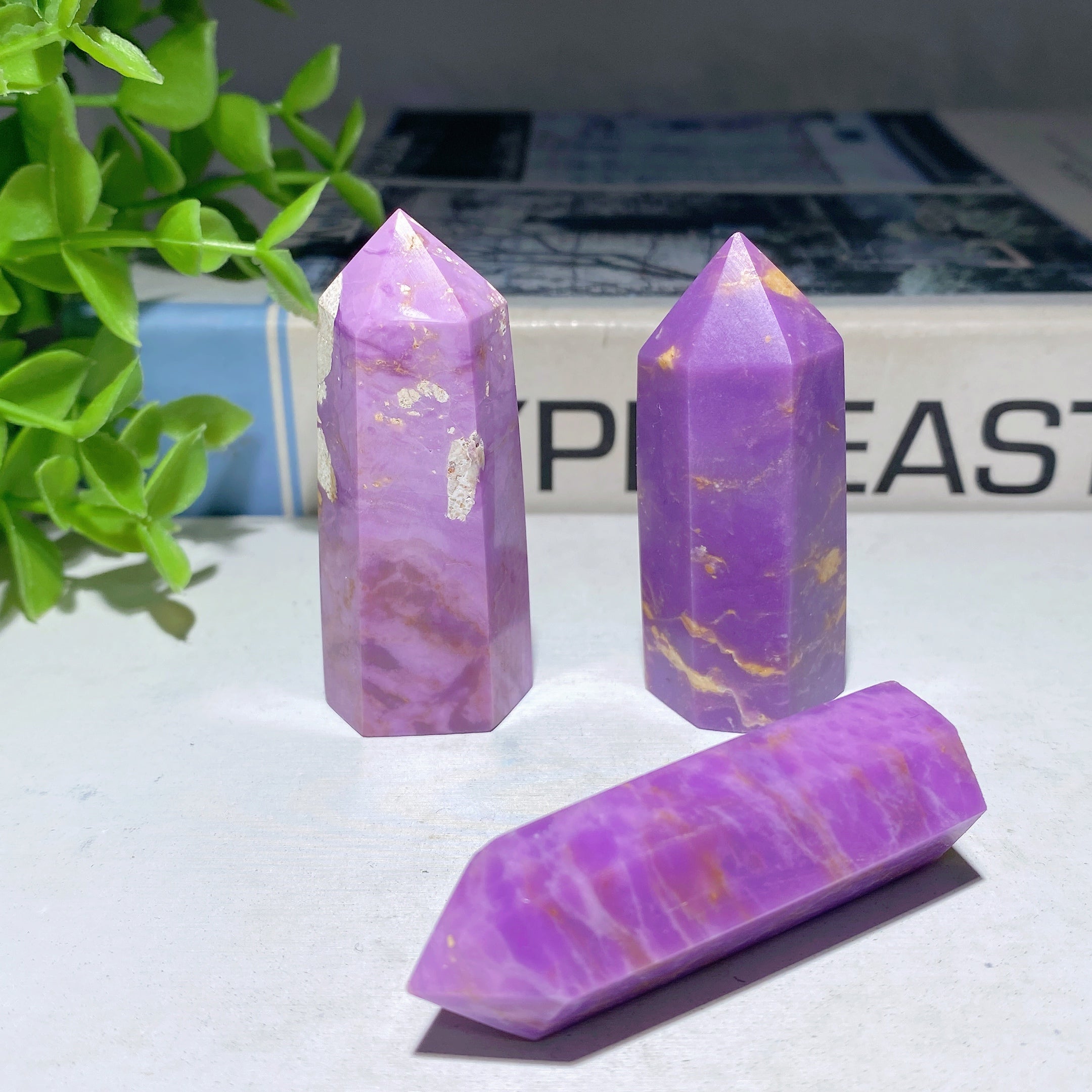 American Purple Mica Crystal Points 1.5-2.5 inch Healing