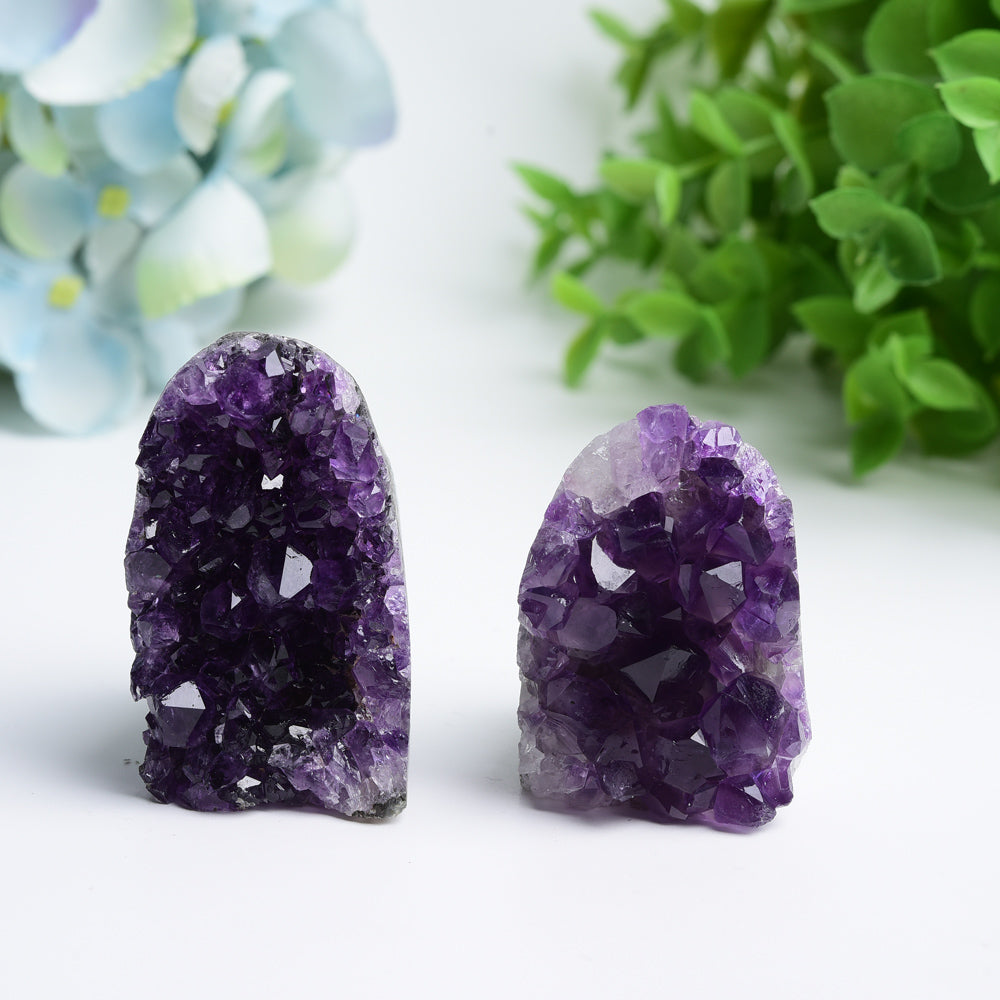 Amethyst Cluster Geode Crystal 1.5-2.2 inch Healing Specimen