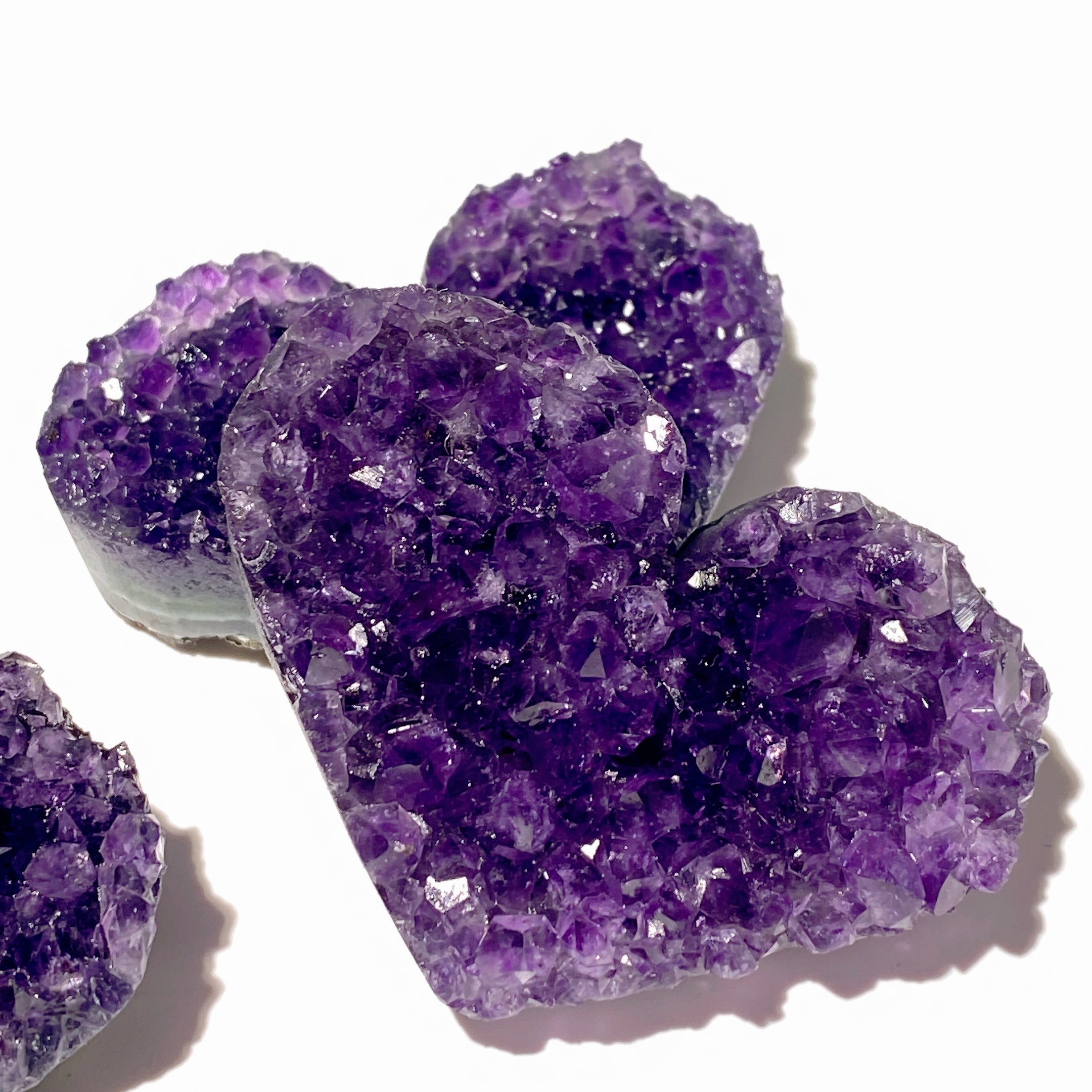 Amethyst Cluster Heart Crystal 1.5-2.6 Inch Healing Stones