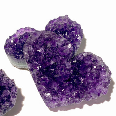 Amethyst Cluster Heart Crystal 1.5-2.6 Inch Healing Stones