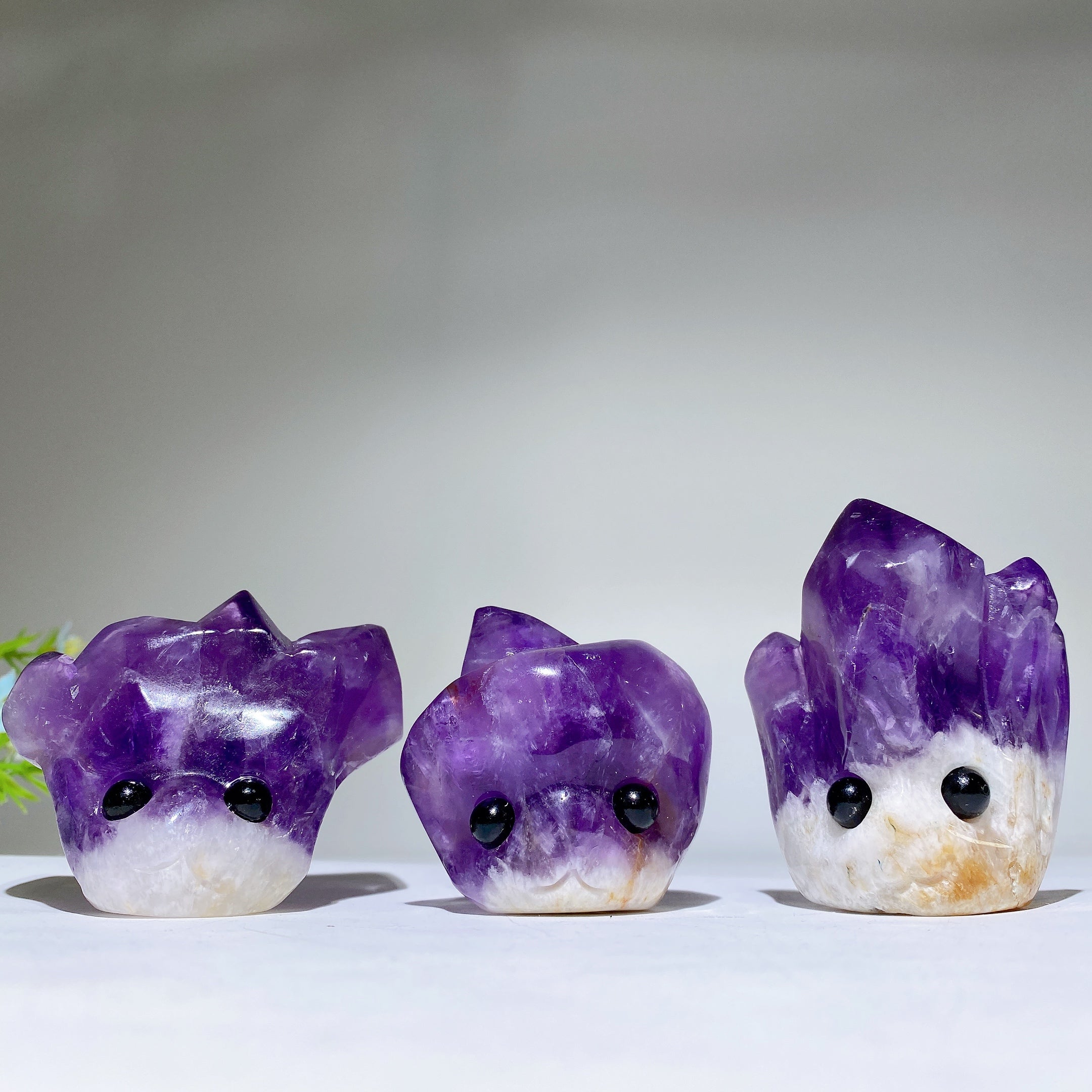 Amethyst Crystal Clusters 2.1-2.7" Healing Display Specimens