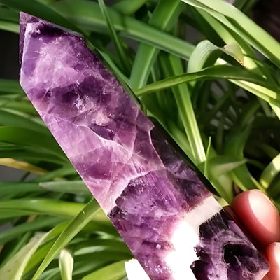 Amethyst Healing Crystal Energy Tower