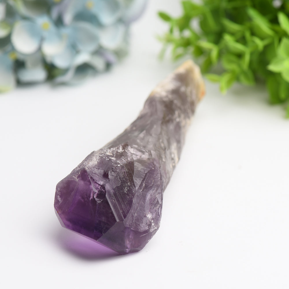Amethyst Raw Crystal Point Tower 6-8 Inches Healing Energy