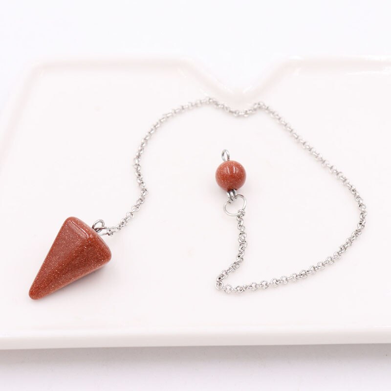 Amethyst and Tiger Eye Crystal Divination Pendulum