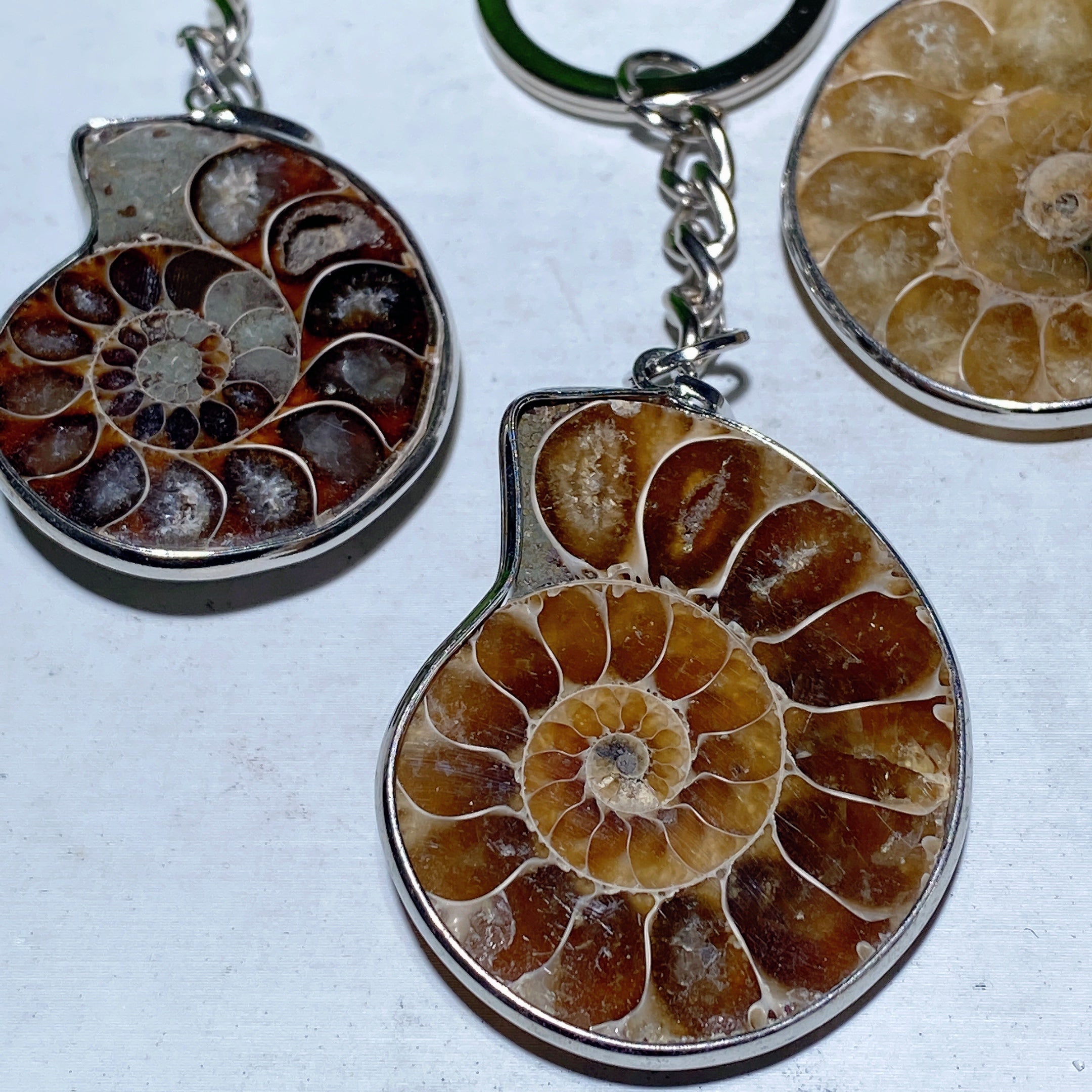 Ammonite Crystal Pendant | Spiritual Healing Necklace 85-100mm