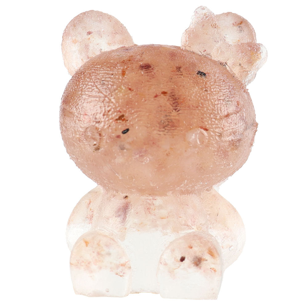 Animal Resin Figurines with Natural Semi-Precious Stones 2.1-inch