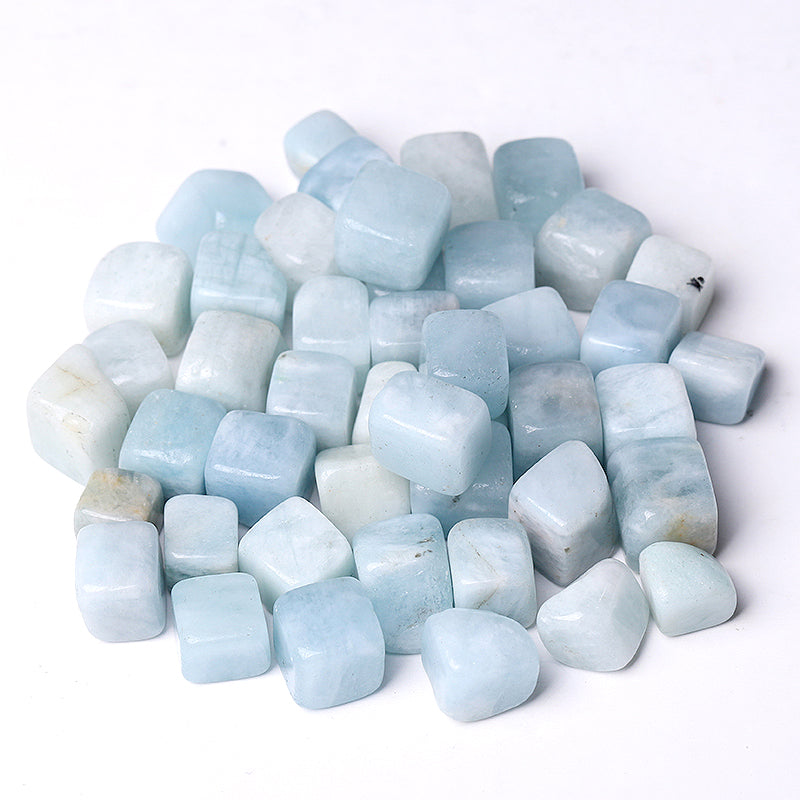Aquamarine Crystal Cubes Bag 10-20mm for Healing & Meditation