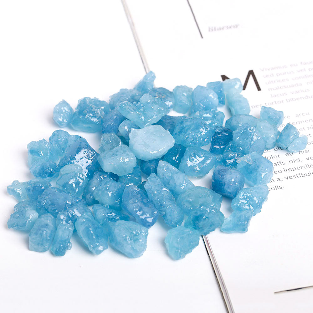 Aquamarine Raw Crystal Chunks 10-25mm Natural Rough Stones
