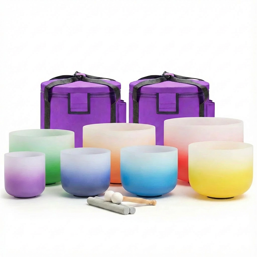 Crystal Singing Bowl Set for Deep Meditation - For sale