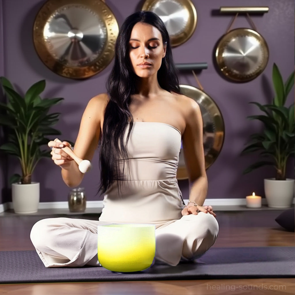 Crystal Singing Bowl E Note - Solar Plexus Sound Meditation