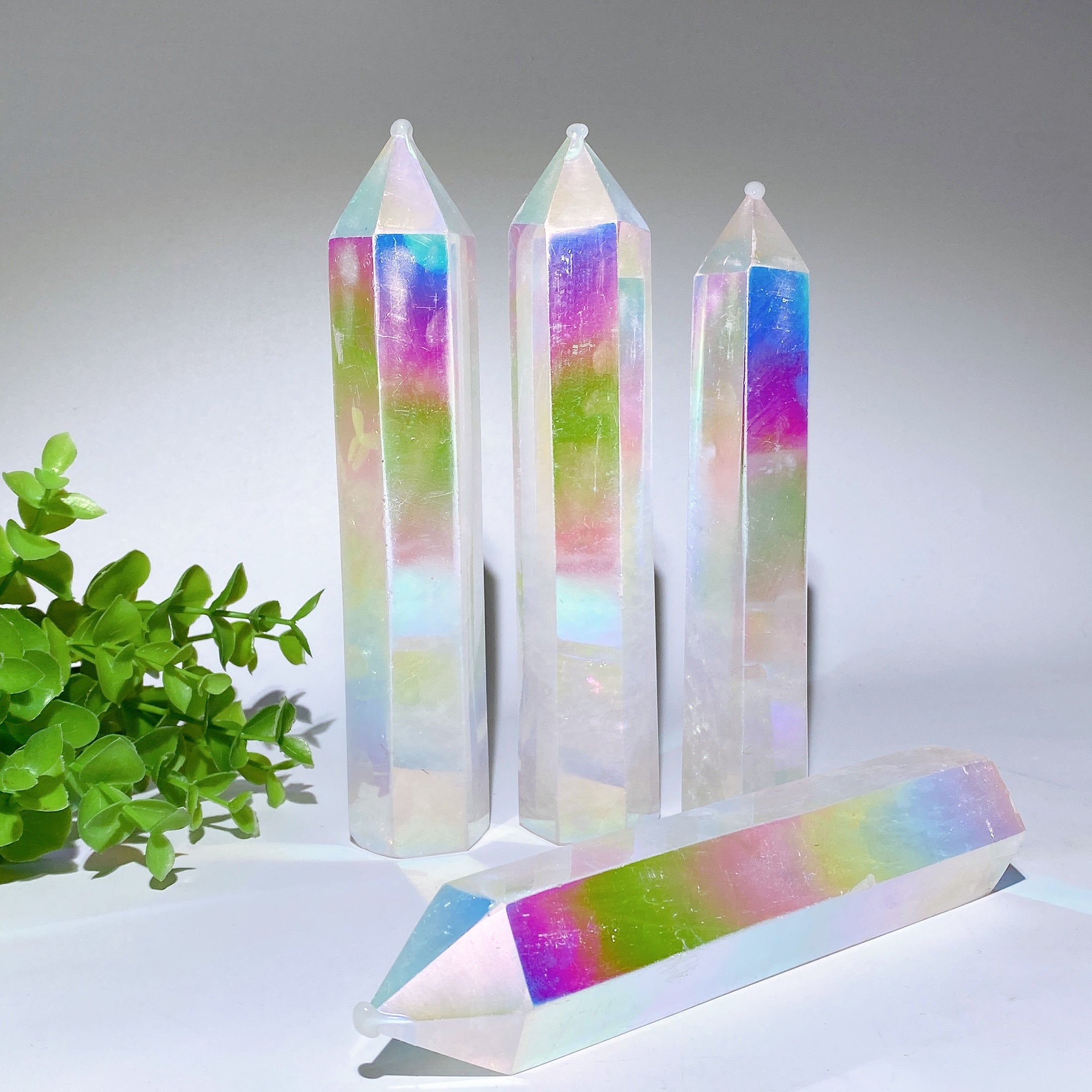 Aura Angel Crystal Tower 12-20cm Healing for Energy Use