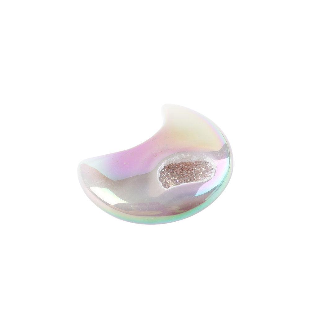 Aura Angel Druzy Agate Crystal Carving 2-2.5 inch