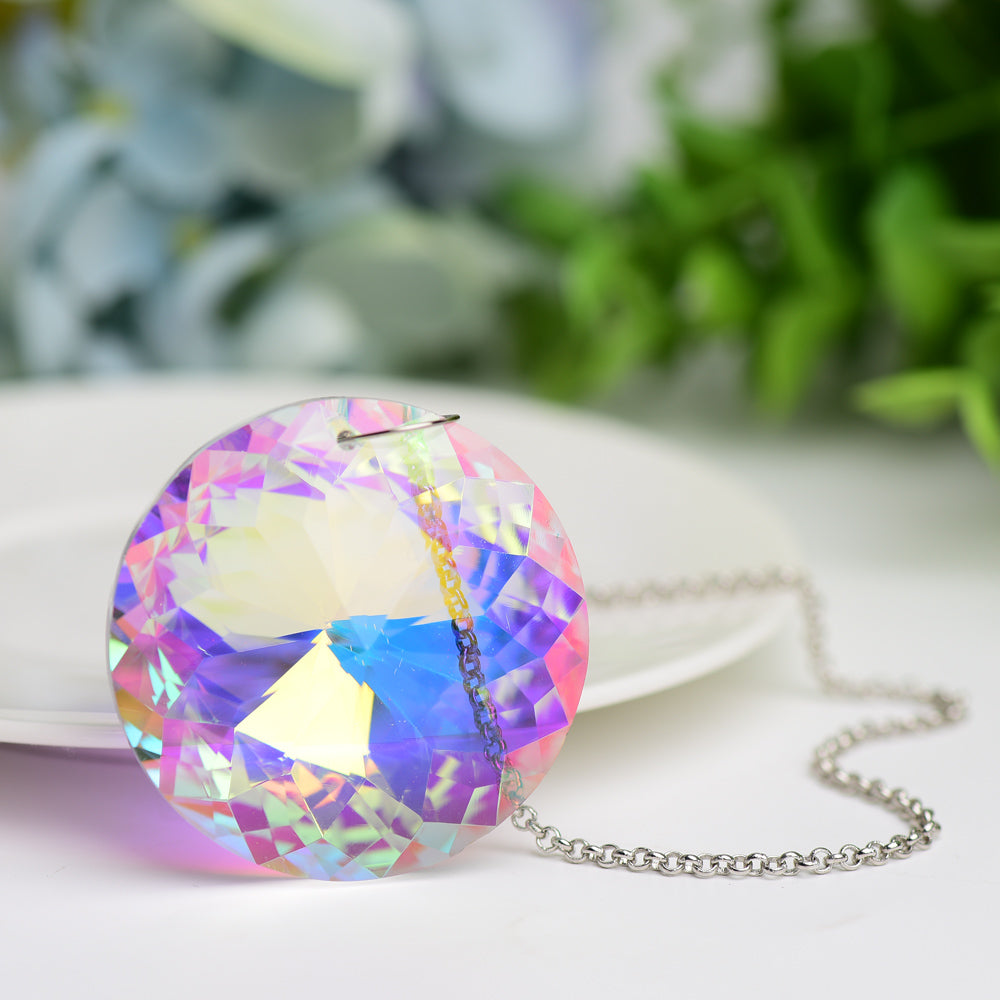 Aura Crystal Suncatcher with Prism Effect for Windows