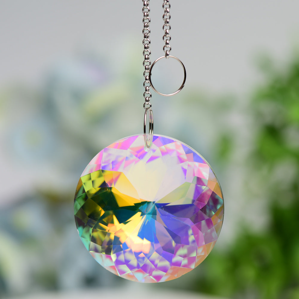 Aura Crystal Suncatcher with Prism Effect for Windows