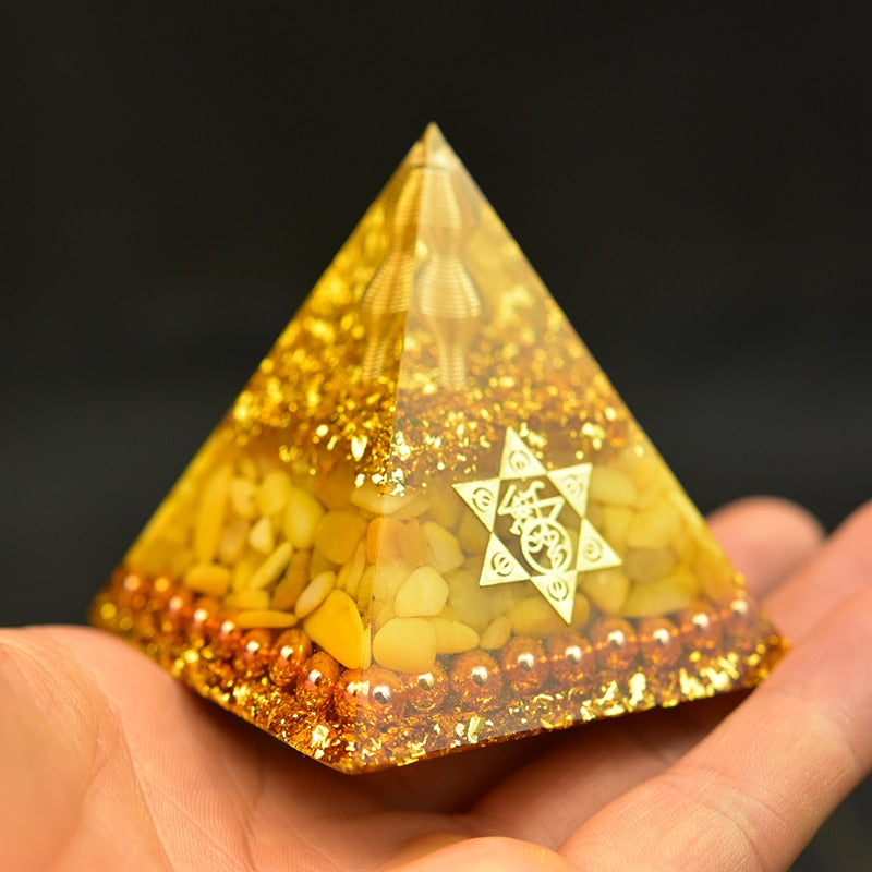 Aura Orgone Aventurine Pyramid