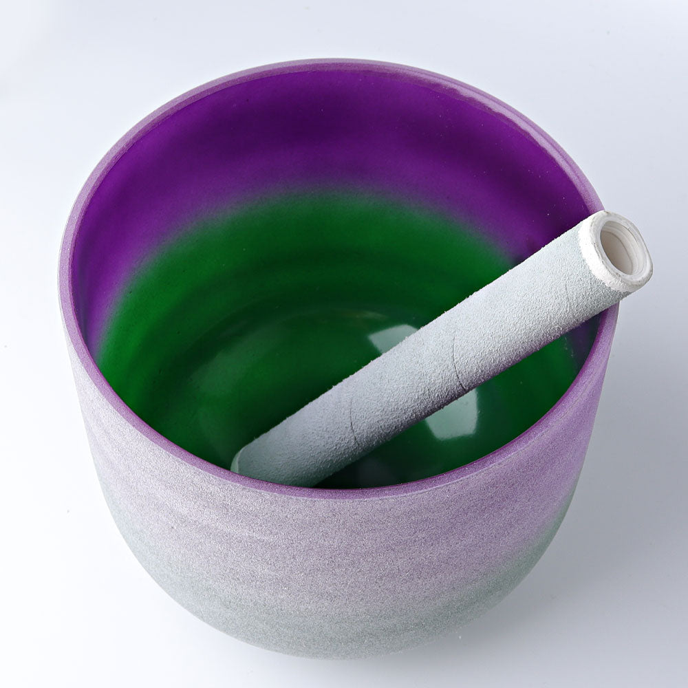 Aura Quartz Crystal Singing Bowls | 8-inch Meditation Tools