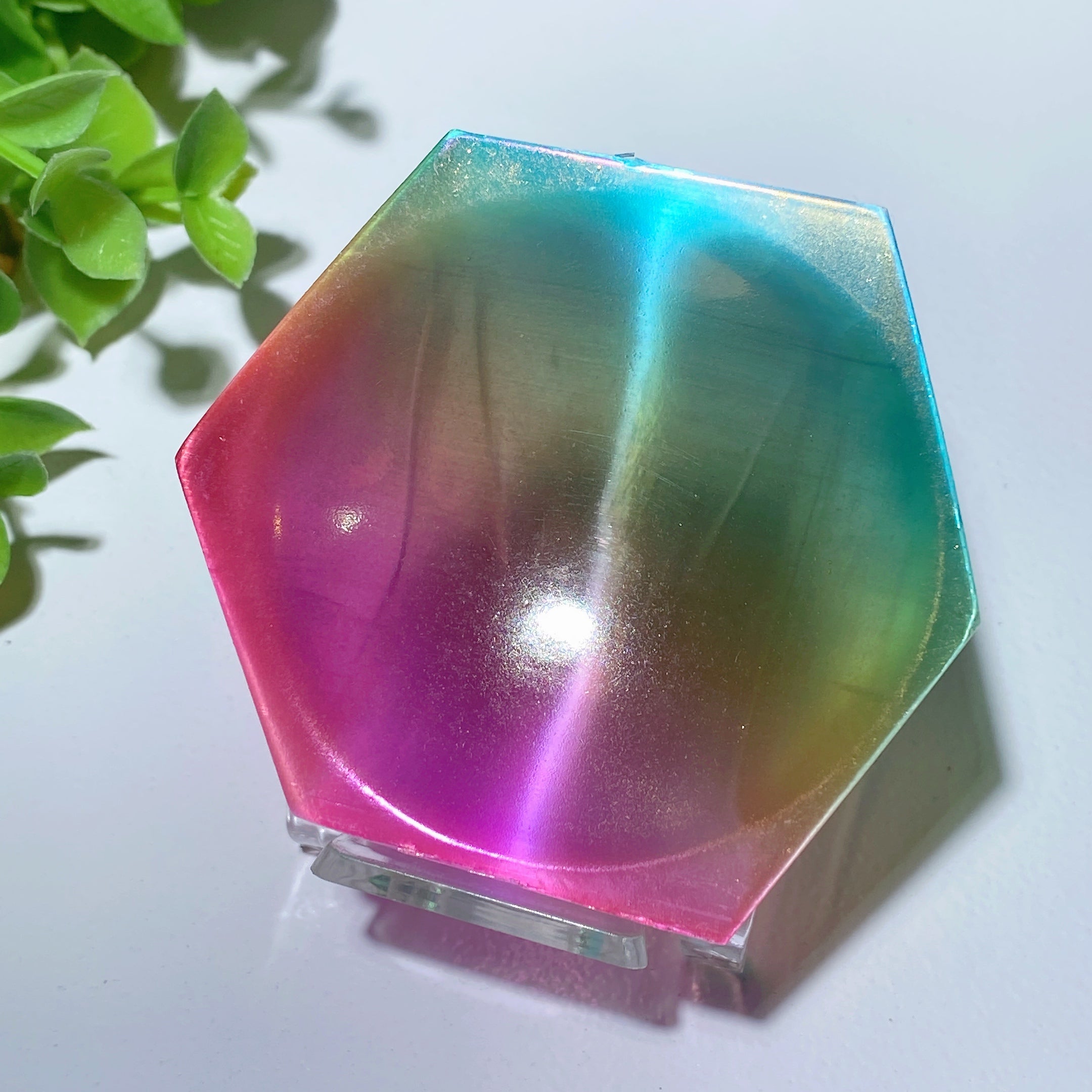 Aura Selenite Shape Bowl Carvings 2.5-4.2 inch Healing Crystals