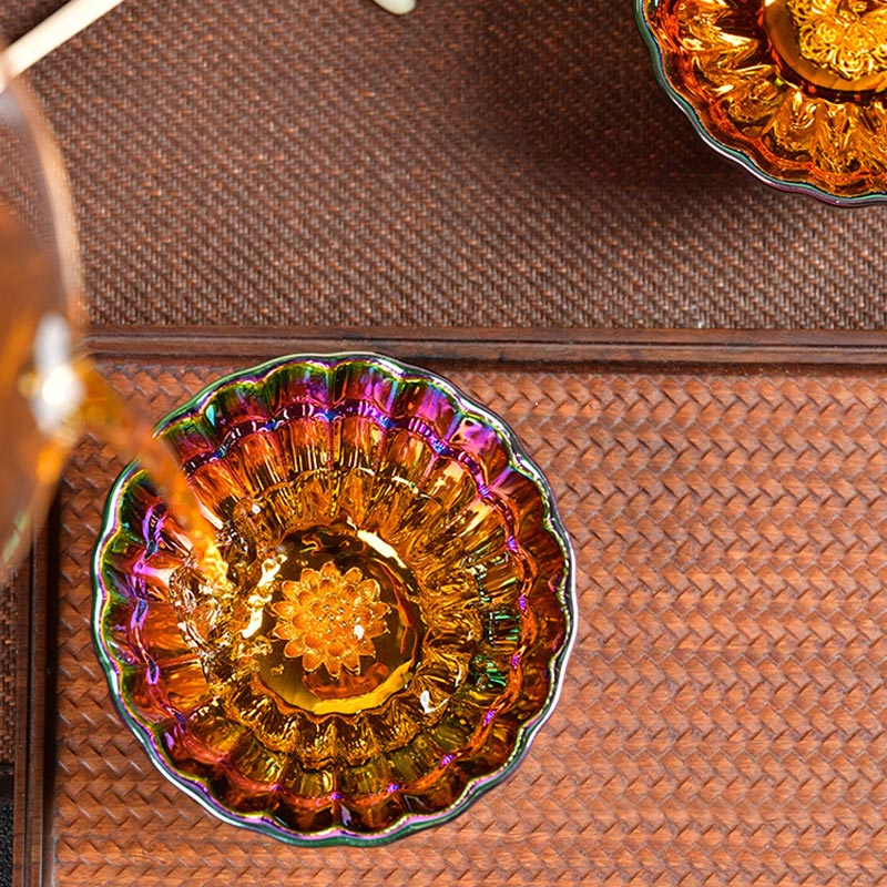 Authentic Lotus Peacock Jian Zhan Tea Cup 120ml