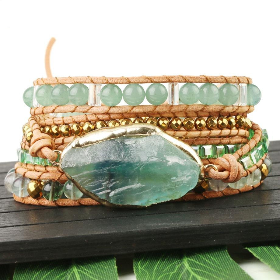 Aventurine Abundance Tree of Life Bracelet