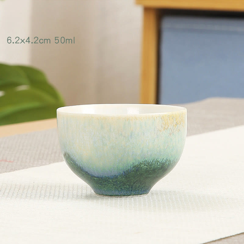 Creative Green Ceramic Kung Fu Tea Cup 140ml