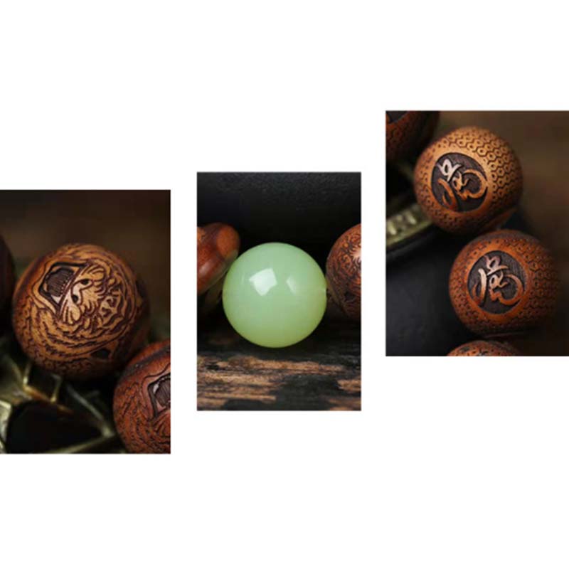 20mm Rosewood Tiger Protection Bracelet | Chinese Zodiac