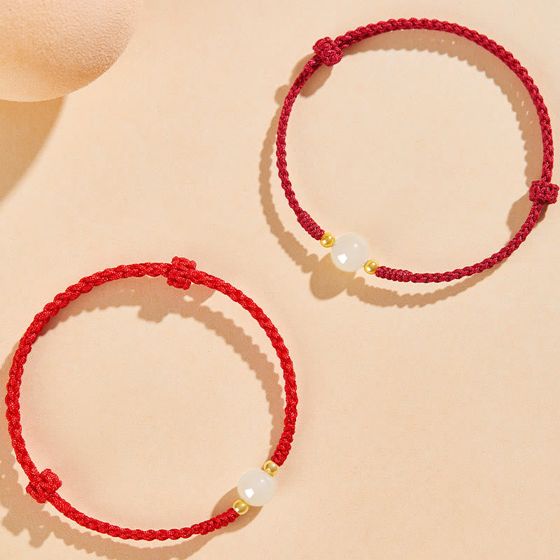 8mm Jade Lucky Bead Prosperity Bracelet