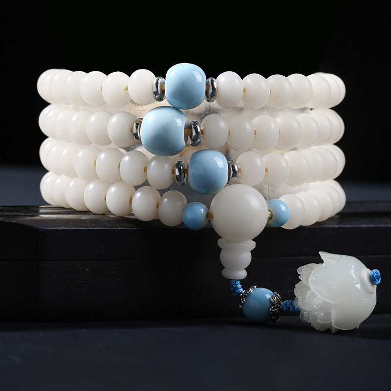 Adjustable Bodhi Seed Bracelet for Wisdom and Meditation