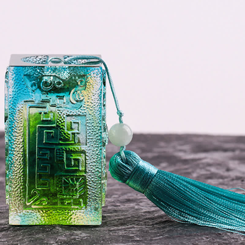 Liuli Feng Shui Crystal Art Piece for Zen Decor Balance