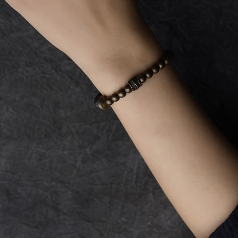 8mm Lava Rock Copper Spiritual Balance Bracelet