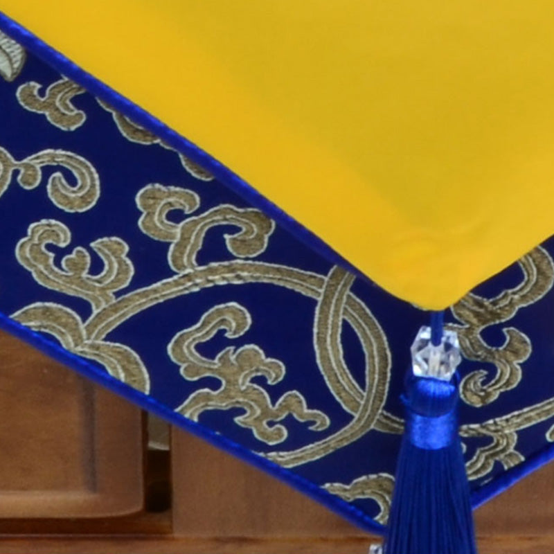 Tibetan Prayer Altar Table Runner with Dragon & Vajra