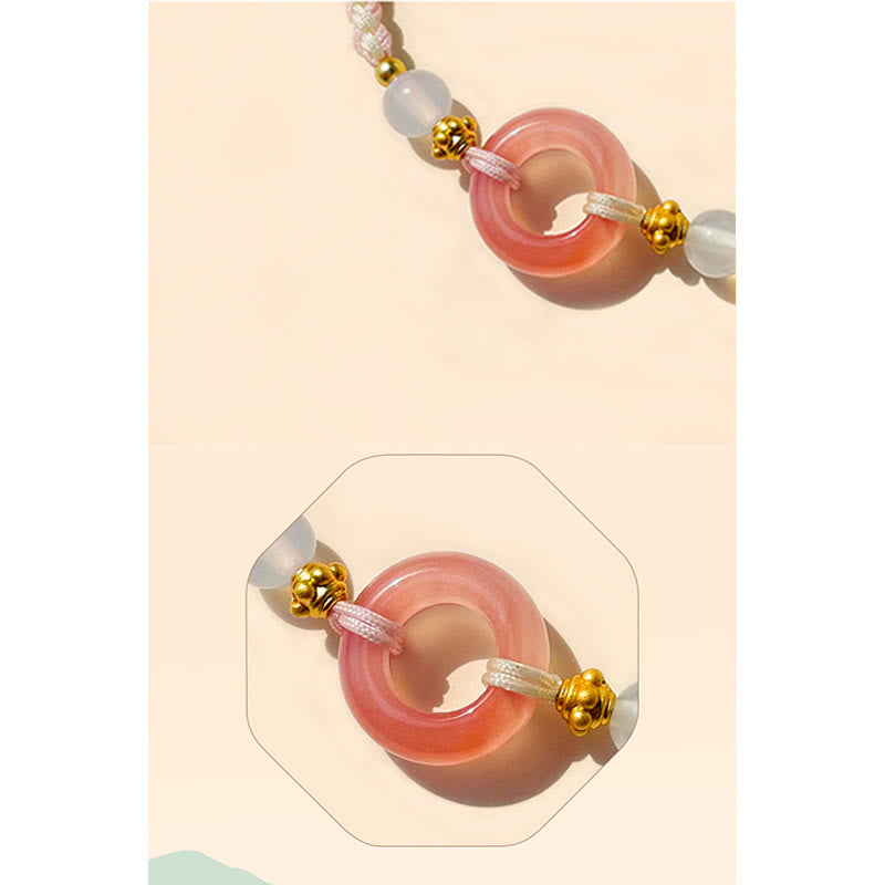 Agate Peace Buckle Bracelet for Peace & Joy 14-19cm