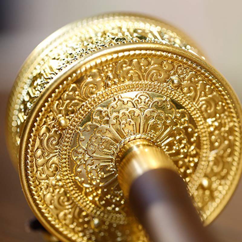 Sandalwood Prayer Wheel with Om Mani Padme Hum Mantra | Healing Sounds