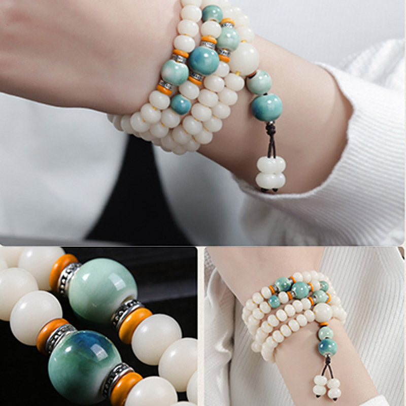 Adjustable Bodhi Seed Bracelet for Wisdom and Meditation