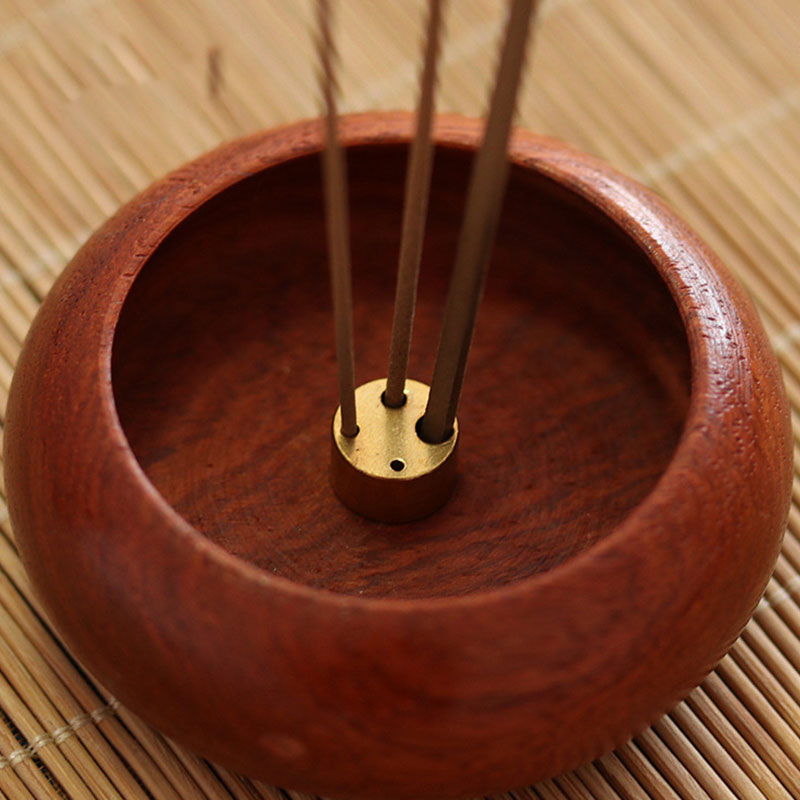 Rosewood Handcrafted Meditation Incense Burner Decoration
