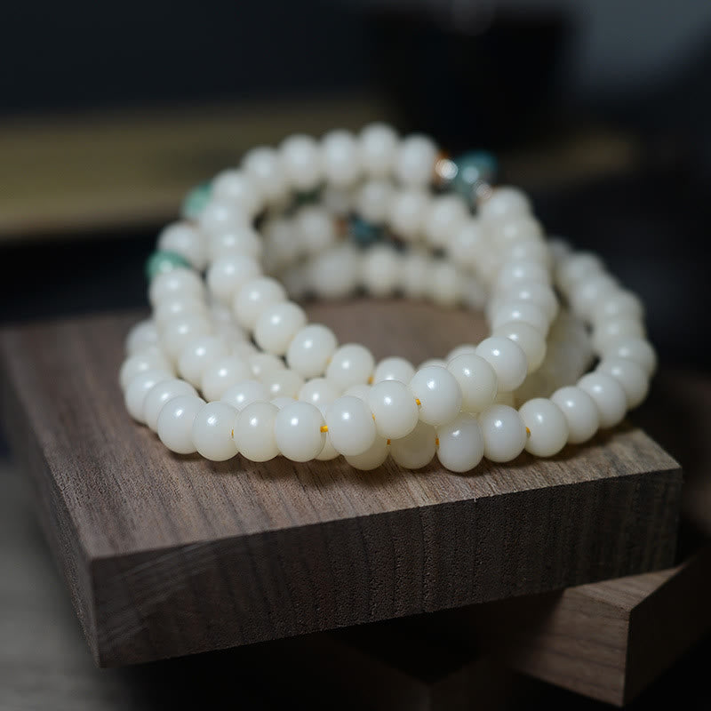 108 Bead Bodhi Seed Mala Bracelet for Calm & Protection
