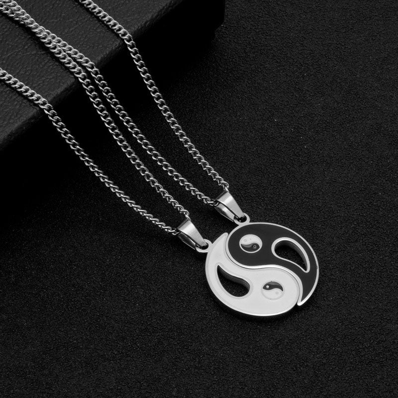 2pcs Yin Yang Pendant Necklace | Balance & Harmony