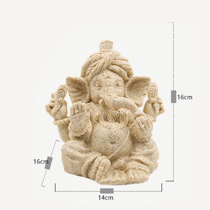Ganesh Statue Sculpture 16cm for Blessing & Protection