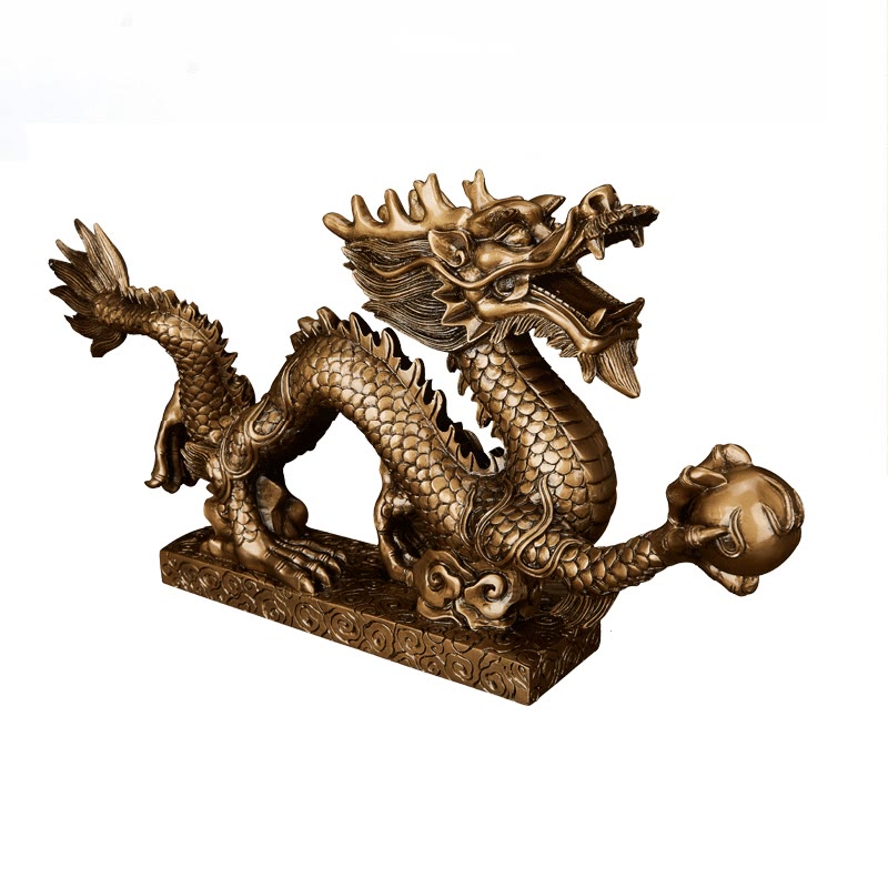 Feng Shui Chinese Dragon Statue Decoration for Prosperity
