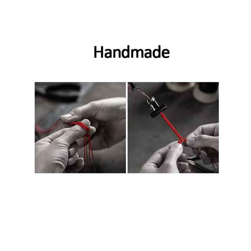 925 Sterling Silver Handmade Fu Character Blessing Bracelet