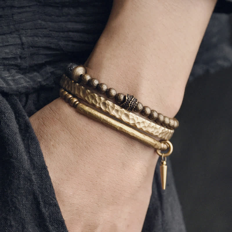 8mm Lava Rock Copper Spiritual Balance Bracelet