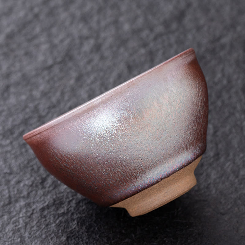 Chinese Pink Gold Jianzhan Porcelain Tea Cup 135ml