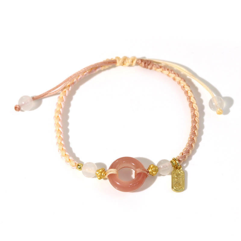 Agate Peace Buckle Bracelet for Peace & Joy 14-19cm
