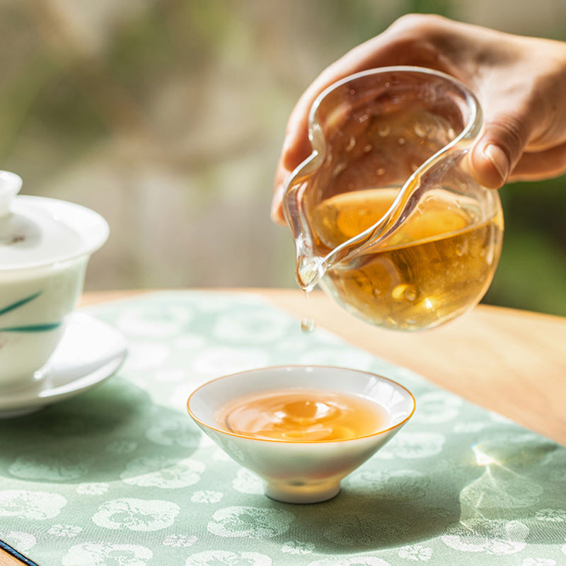 Mandala Koi Fish Lotus Ceramic Tea Cup 50ml Harmony