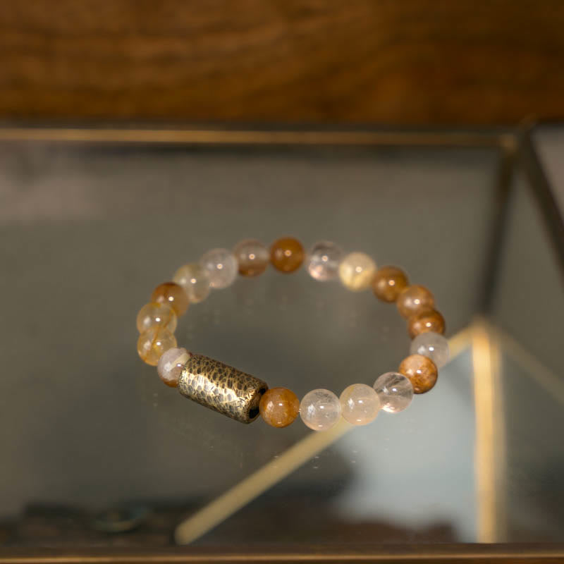 8mm Clear Quartz Protection Bracelet for Mental Clarity