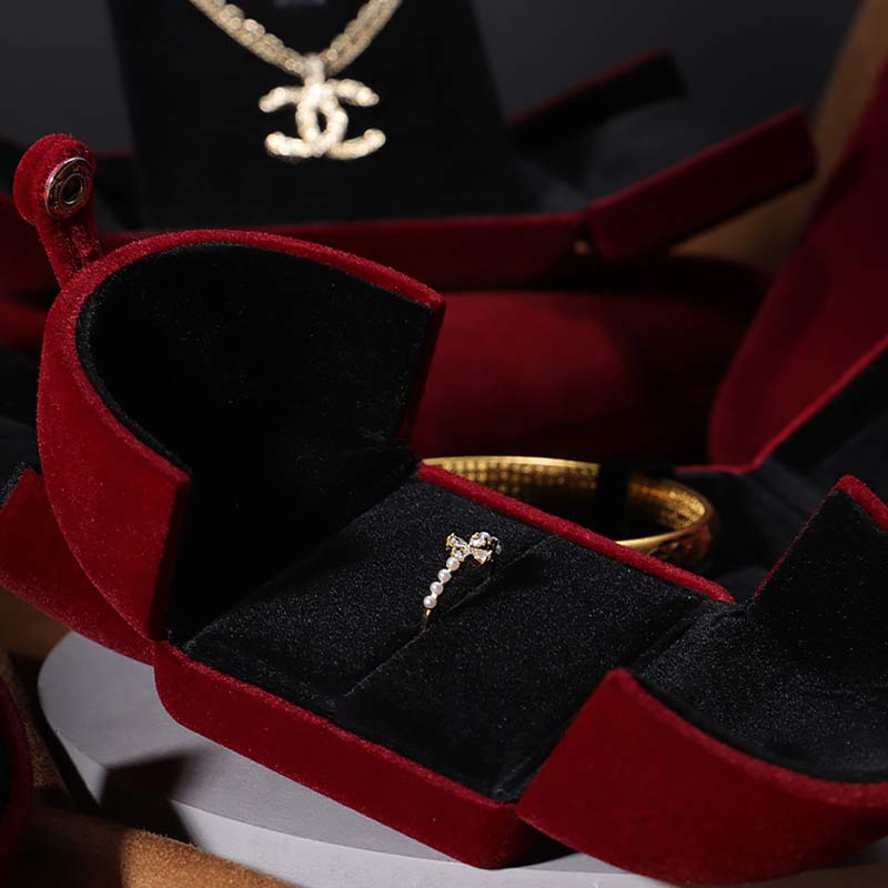 Flannel Jewelry Storage Box | Zen Decor Gift Organizer