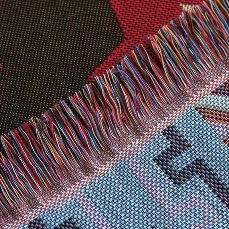 Geometric Tibetan Blanket 90x180cm Warm Comfortable Throw